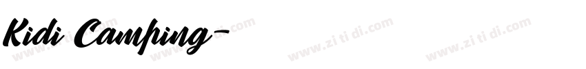 Kidi Camping字体转换